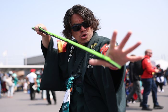 An Aston Martin F1 Team samurai.