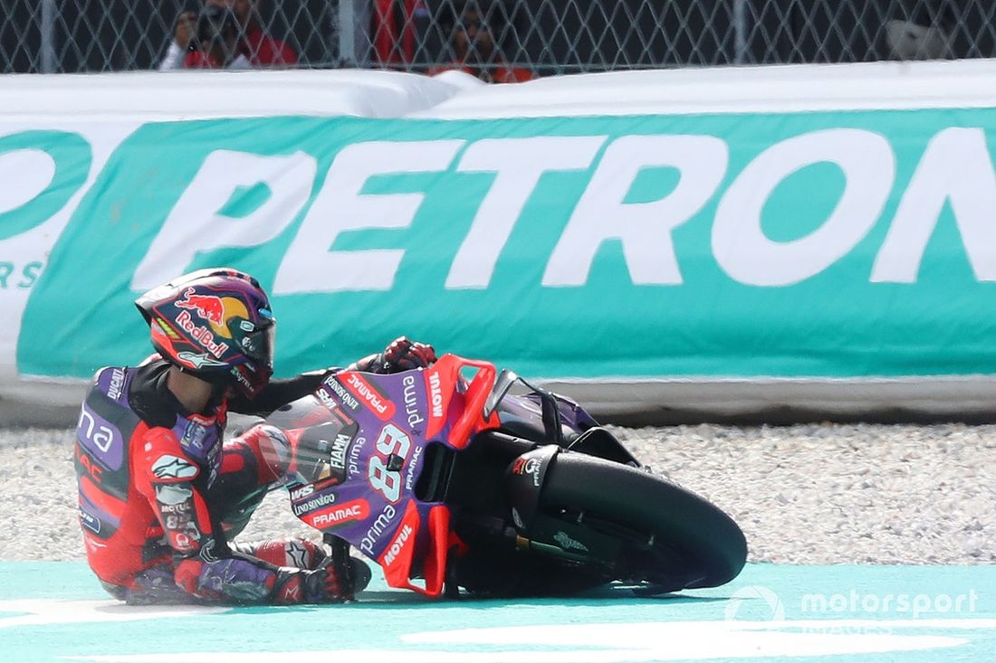 Jorge Martin, wypadek Pramac Racing