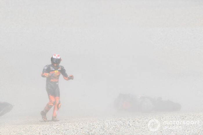 Accidente de Miguel Oliveira, Red Bull KTM Tech 3, Pol Espargaró, Red Bull KTM Factory Racing