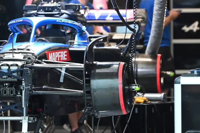 Freno delantero del Alpine A522