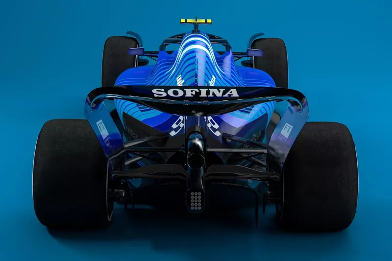La livrée 2021 de la Williams sur la Formule 1 de 2022
