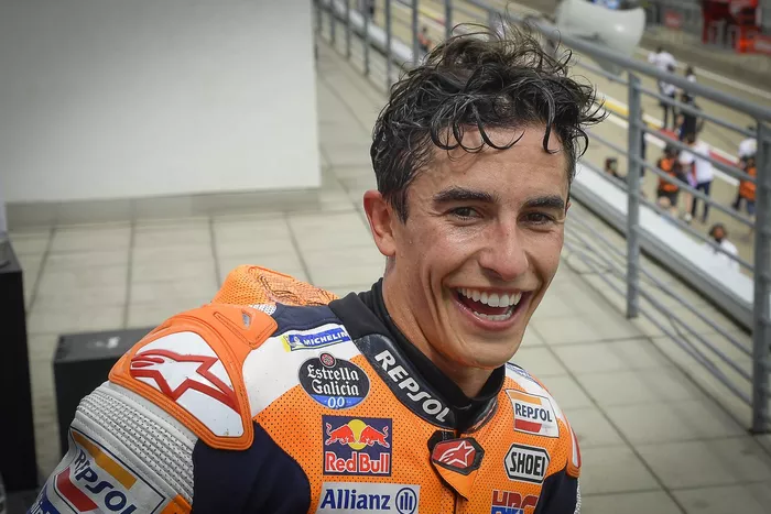 Podio: ganador de la carrera Marc Márquez, Repsol Honda Team