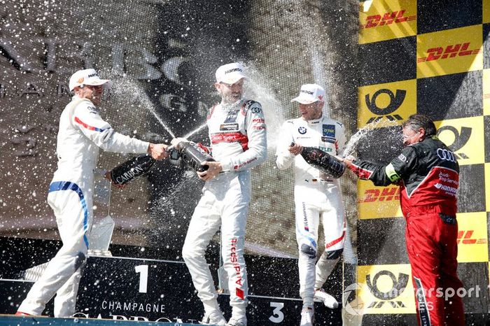 Podio: ganador de la carrera René Rast, Audi Sport Team Rosberg, segundo Bruno Spengler, BMW Team RMG, tercero Marco Wittmann, BMW Team RMG