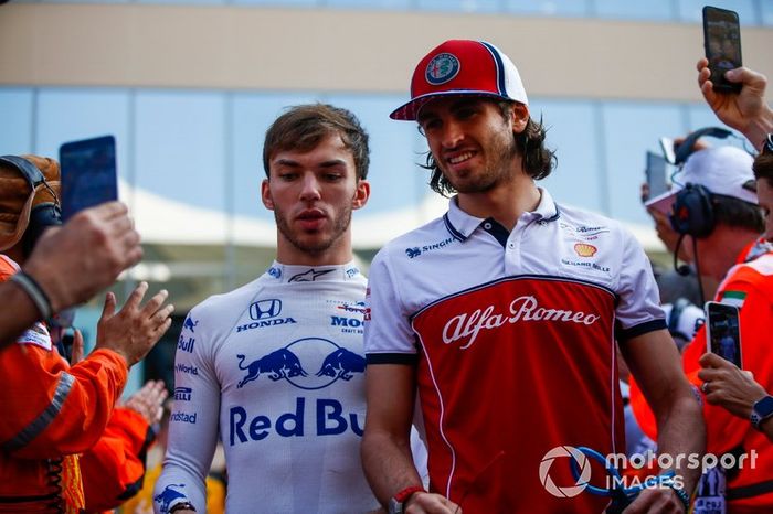Pierre Gasly, Toro Rosso, Antonio Giovinazzi, Alfa Romeo Racing