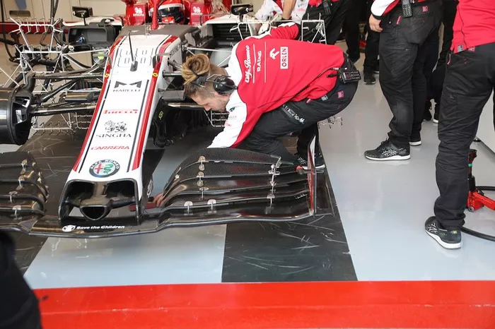 Alerón delantero del Alfa Romeo C39