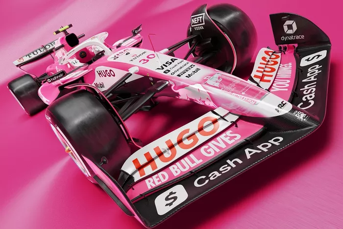 レーシングブルズF1、マイアミでは華麗なピンクに大変身！ レッドブル