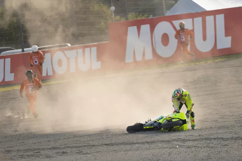 Franco Morbidelli, crash du VR46 Racing Team