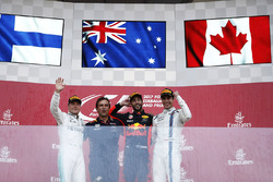 Podyum: Yarış galibi Daniel Ricciardo, Red Bull Racing, Valtteri Bottas, Mercedes AMG F1, Lance Stroll, Williams