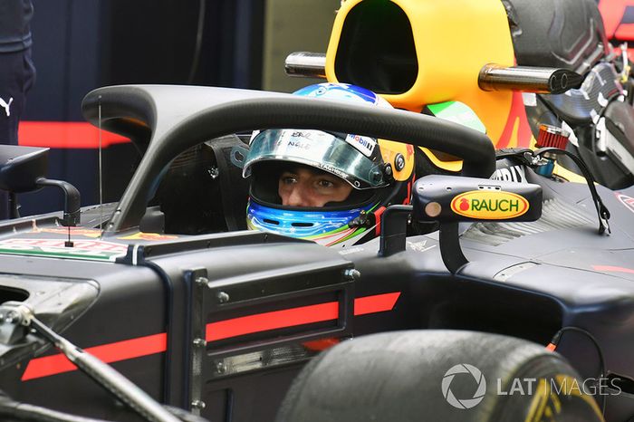 Daniel Ricciardo, Red Bull Racing RB13 and halo