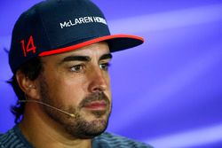 Fernando Alonso, McLaren en la conferencia de prensa