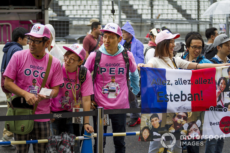 Tifosi di Esteban Ocon, Racing Point Force India F1 Team