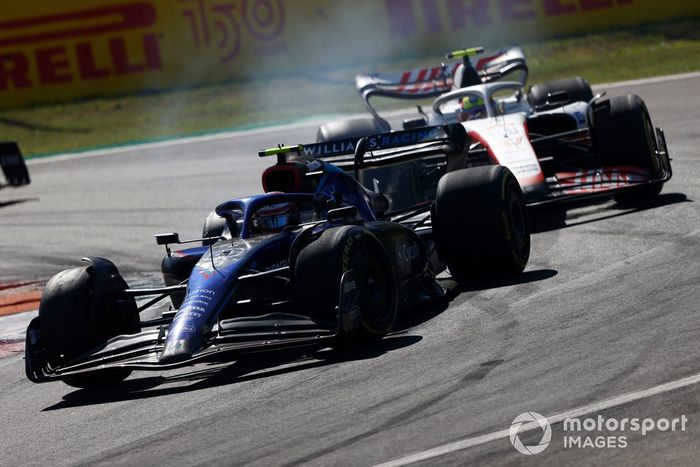 Nicholas Latifi, Williams FW44, Mick Schumacher, Haas VF-22