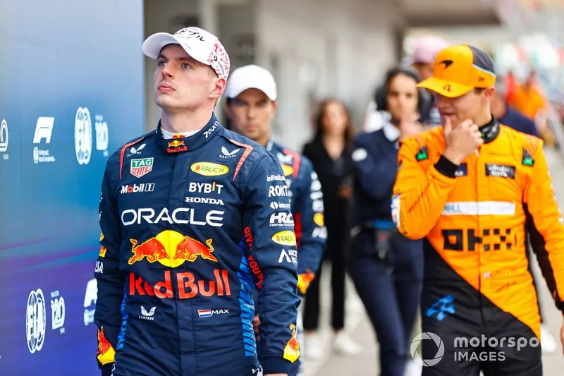 Max Verstappen, Red Bull Racing, en pole position au Parc Ferme