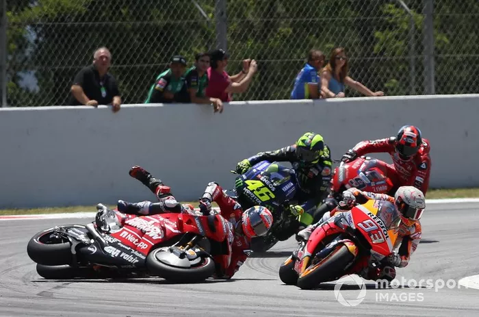 Acidente envolvendo Lorenzo, Dovizioso, Viñales e Rossi
