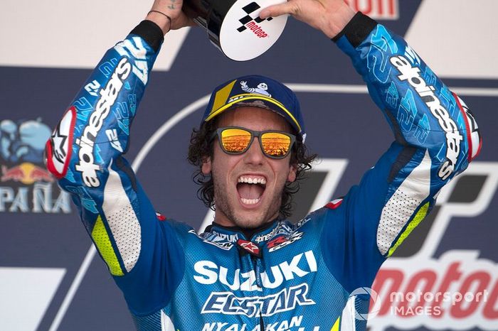 Podio: Segundo, Alex Rins, Team Suzuki MotoGP