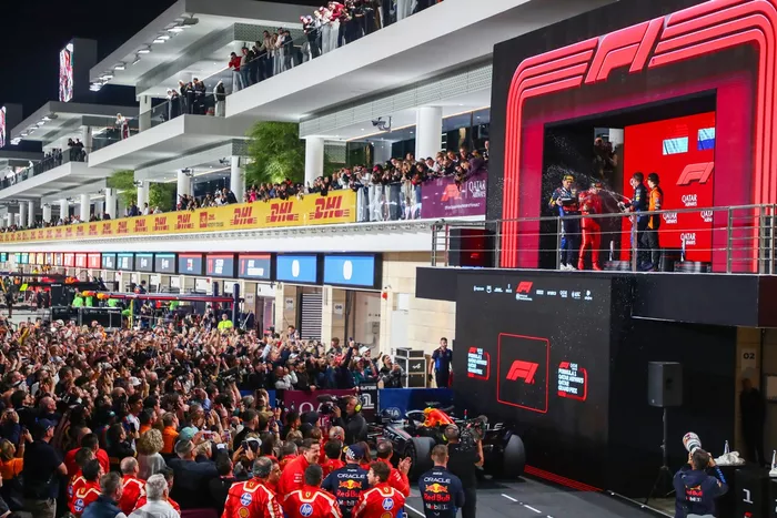 Podium ceremony atmosphere