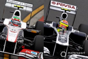 Sergio Perez, Sauber C30, Pastor Maldonado, Williams F1 Team