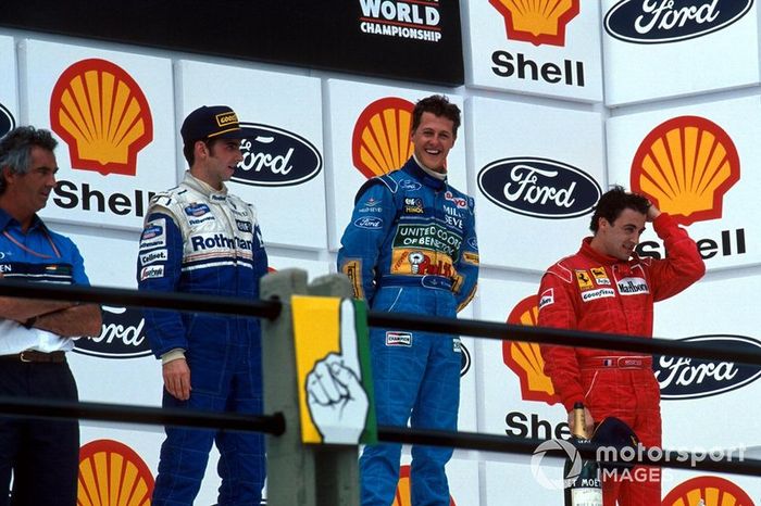 21. Damon Hill-Michael Schumacher-Jean Alesi, Ferrari: 5