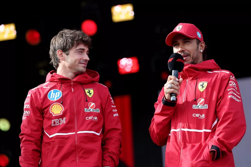 Charles Leclerc, Ferrari, Lewis Hamilton