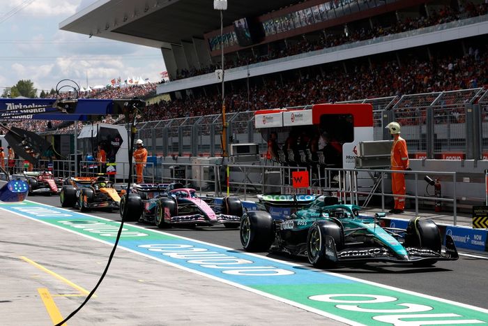 Lando Norris, McLaren, Lance Stroll, Aston Martin Racing, Pierre Gasly, Alpine