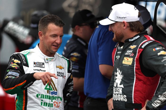 AJ Allmendinger, Kaulig Racing Chevrolet, Ty Dillon, Kaulig Racing Chevrolet