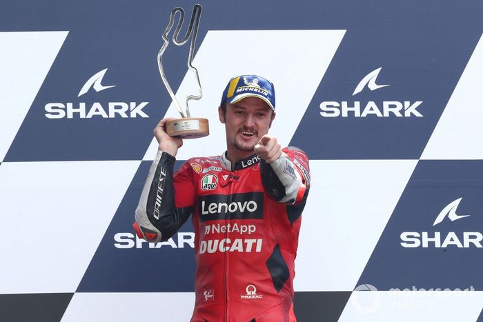 Podio: ganador Jack Miller, Ducati Team