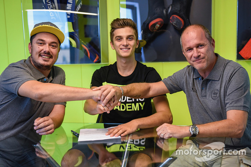 Luca Marini, Sky Racing Team VR46, avec Alessio Salucci et Alberto Tebaldi