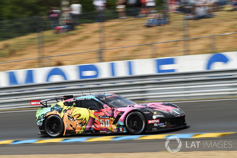 45. (поул в GTE Am) №50 Larbre Competition Corvette C7-Z06: Ромен Брандела, Кристиан Филиппон, Фернандо Реес