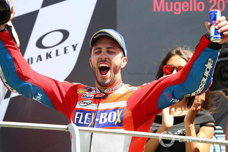 Podium: Race winner Andrea Dovizioso, Ducati Team