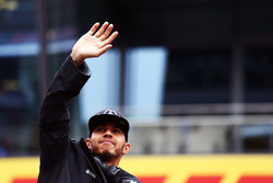 Lewis Hamilton, Mercedes AMG F1 nella sfilata dei piloti