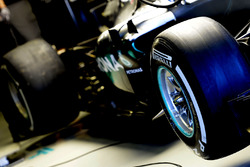 Neumáticos Pirelli en un Mercedes AMG F1 W07 Hybrid