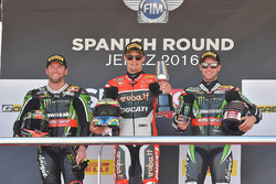 Podium: 1. Chaz Davies, Ducati Team; 2. Tom Sykes, Kawasaki Racing; 3. Jonathan Rea, Kawasaki Racing