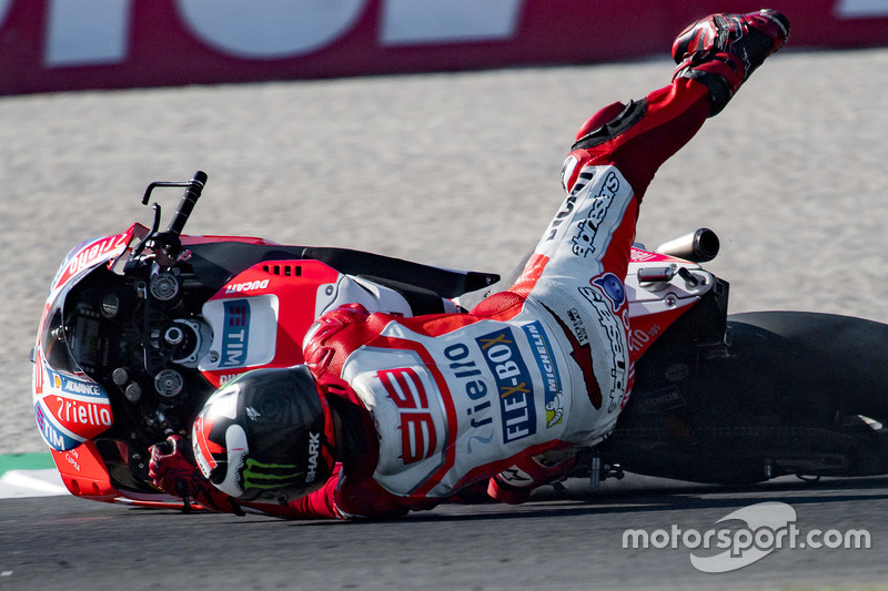 7. Choque, Jorge Lorenzo, Ducati Team