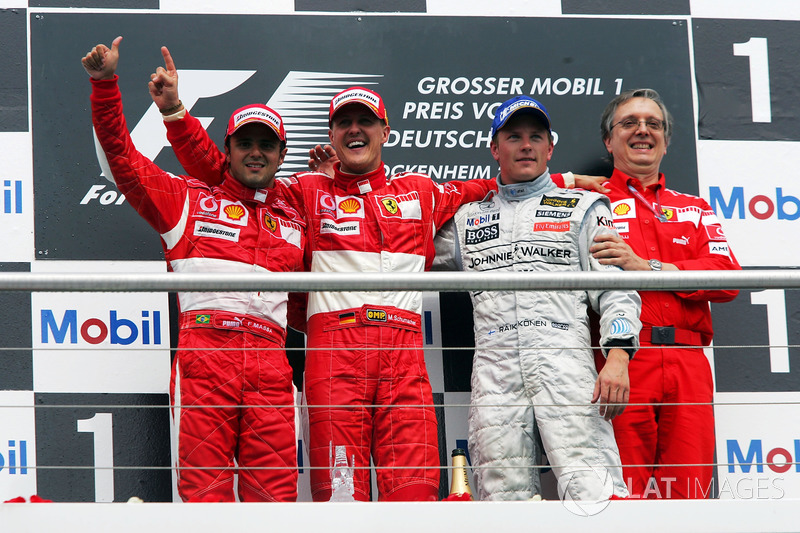 Podium: 1. Michael Schumacher, Ferrari; 2. Felipe Massa, Ferrari; 3. Kimi Räikkönen, McLaren