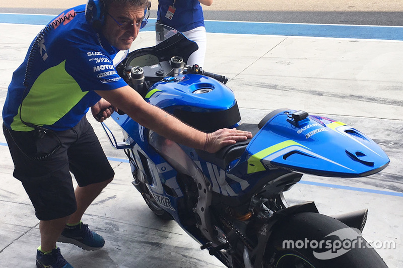 La moto del Team Suzuki MotoGP