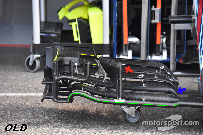 Williams FW41 detail front wing