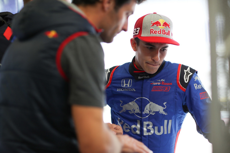 Marc Marquez, prueba el Toro Rosso de F1