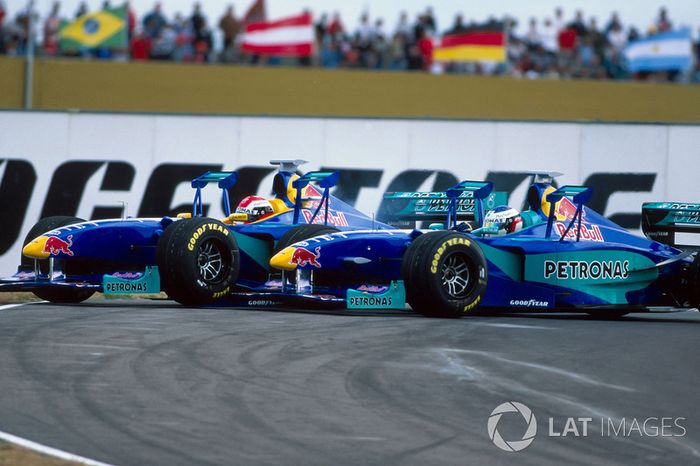 Johnny Herbert, Sauber Petronas C18 y su compañero Jean Alesi