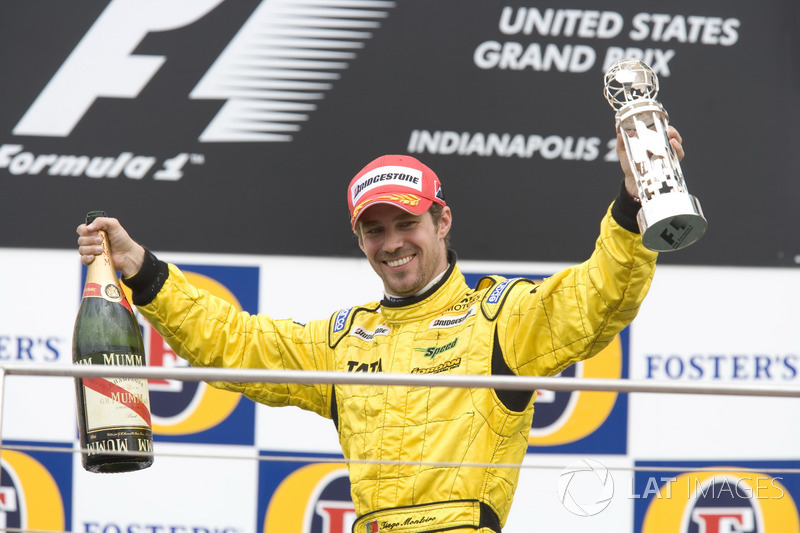 Tiago Monteiro, Jordan Toyota EJ15 sur le podium