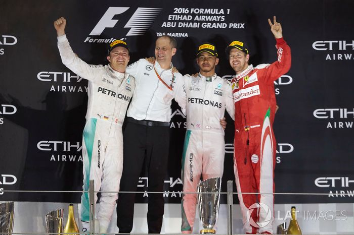 Abu Dhabi 2016: primer podio de su mejor racha con Ferrari (siete en total hasta España 2017), incluyendo tres victorias.