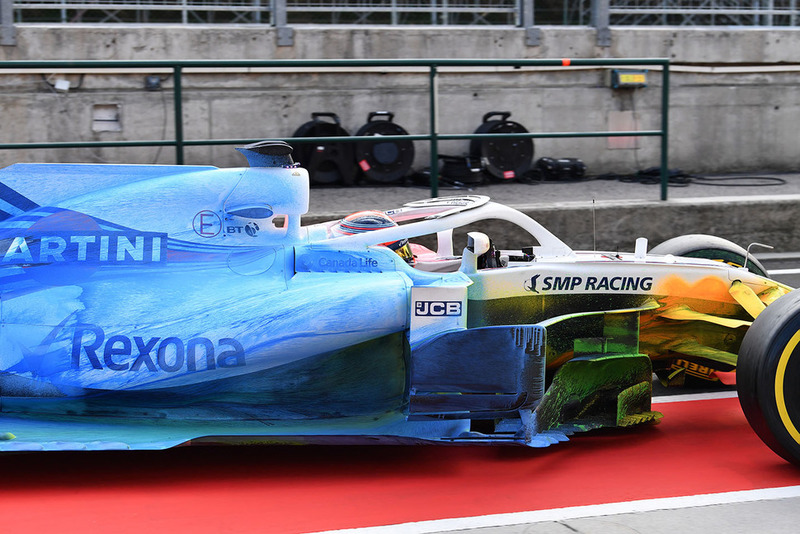 Robert Kubica, Williams FW41, con vernice aerodinamica sull'intera monoposto