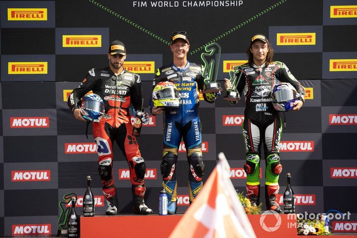 Raffaelle De Rosa, Dominique Aegerter, Ten Kate Racing Yamaha, Can Oncu, Kawasaki Puccetti Racing