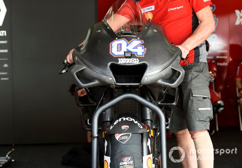 Le nouveau carénage de la Ducati
