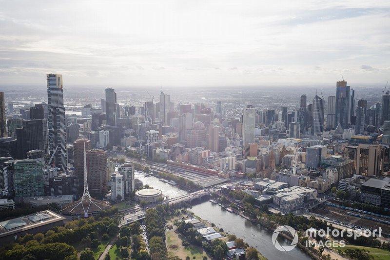Aerial over Melbourne