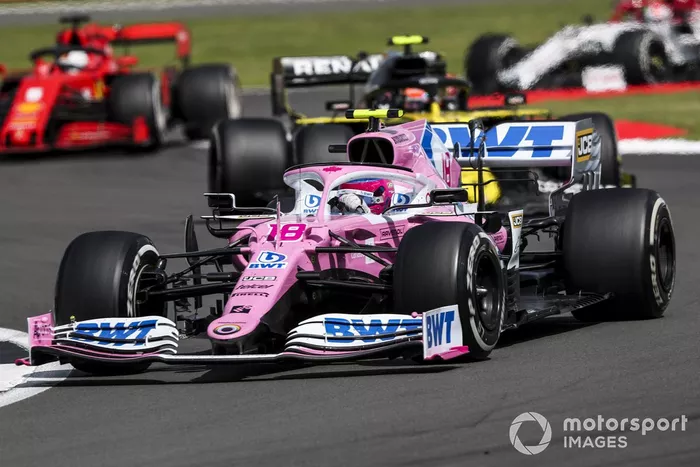 Lance Stroll, Racing Point RP20, Esteban Ocon, Renault F1 Team R.S.20, Sebastian Vettel, Ferrari SF1000