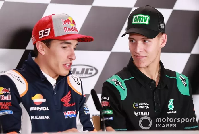 Marc Márquez, Repsol Honda Team, Fabio Quartararo, Petronas Yamaha SRT