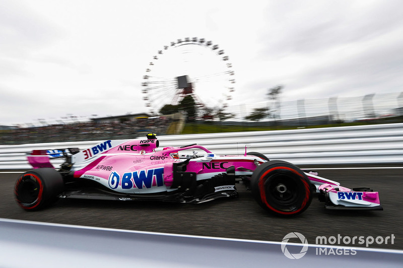 6º Racing Point Force India empeoró un 0.008% respecto al mejor tiempo entre 2017 y 2018