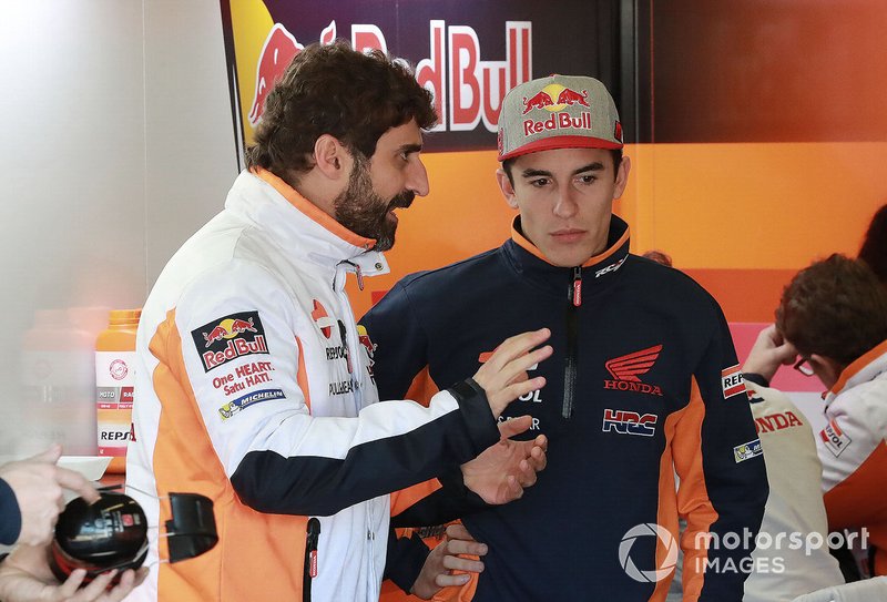 Marc Marquez, Repsol Honda Team, mit Santi Hernandez