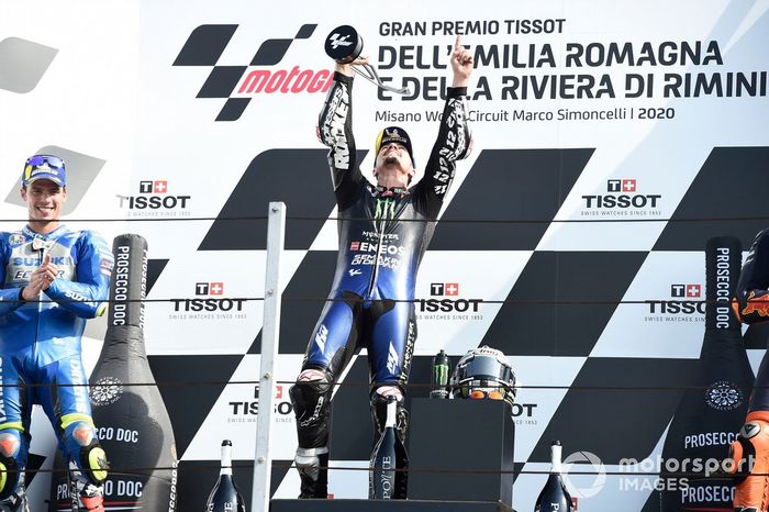 Podio: ganador Maverick Viñales, Yamaha Factory Racing