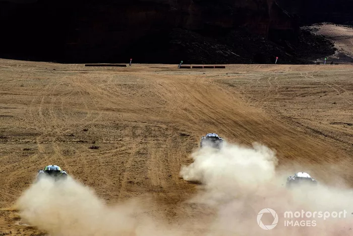 Catie Munnings, Timmy Hansen, Andretti United Extreme E, Christine 'GZ' Giampaoli Zonca, Oliver Bennett, Hispano Suiza Xite Energy Team, e Mikaela Ahlin-Kottulinsky, Jenson Button, JBXE Extreme-E Team
